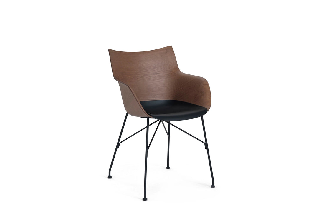 High / Slatted Ash Dark Wood/Black/Black