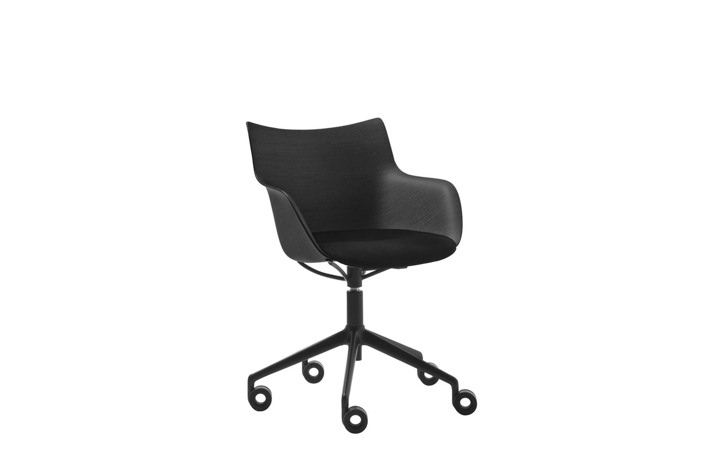 Q/Wood Soft Swivel Chair-Kartell-Space Furniture AU
