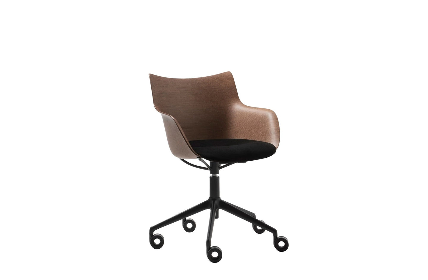 Q/Wood Soft Swivel Chair-Kartell-Space Furniture AU
