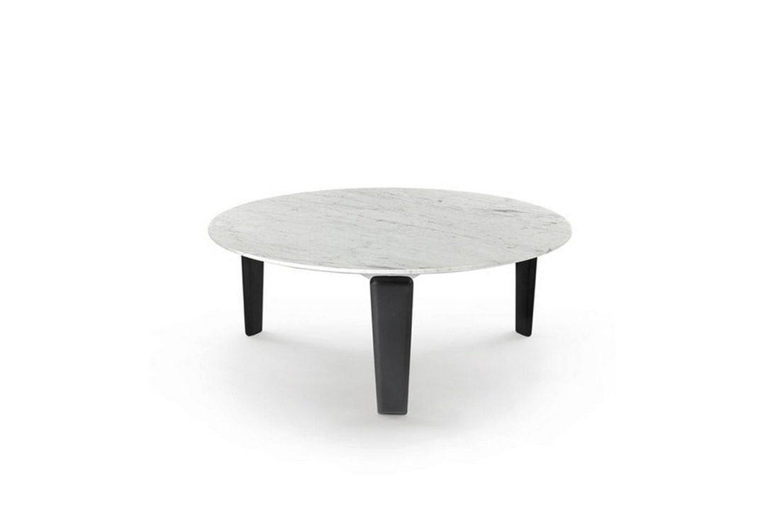 White Carrara Marble / White Lacquered Metal / Black Stained Ash